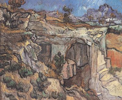 Entrance to a Quarry near Saint-Remy (nn04), Vincent Van Gogh